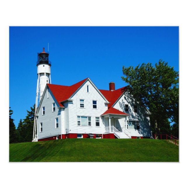 Impression Photo Comté de Porte de phare, Wisconsin (Devant)