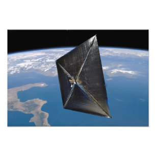 Impression Photo Concept artistique de NanoSail-D dans l'espace
