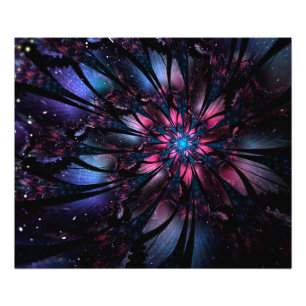 Impression Photo Conception Abstraite des fleurs fractales.