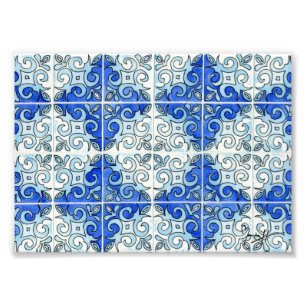 Impression Photo Conception bleue 2 de tuile - remous