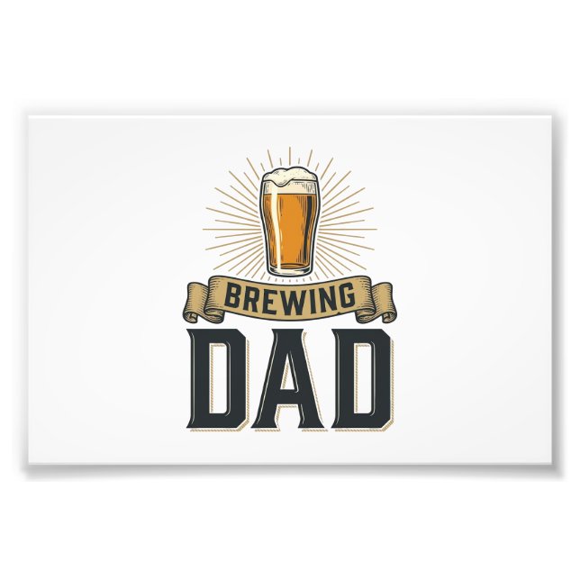 Impression Photo Conception de chemise de gravure vintage de bière  (Devant)