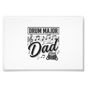 Impression Photo Conception de chemise de musique vintage Drum Majo