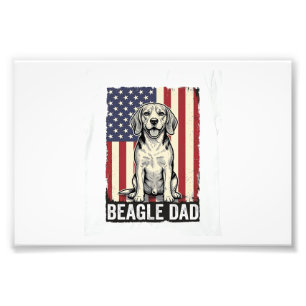 Impression Photo Conception de chemise pour chien vintage patriotiq