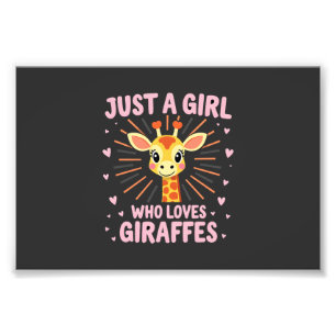 Impression Photo Conception de girafe drôle pour femmes filles safa