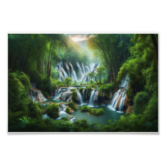 Impression Photo Conception de l'affiche de l'arbre forestier encha