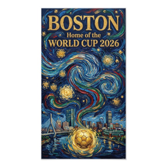 Impression Photo Conception de stade Skyline Football Art de Boston (Devant)