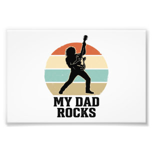 Impression Photo Conception de t-shirt de guitare vintage de couche