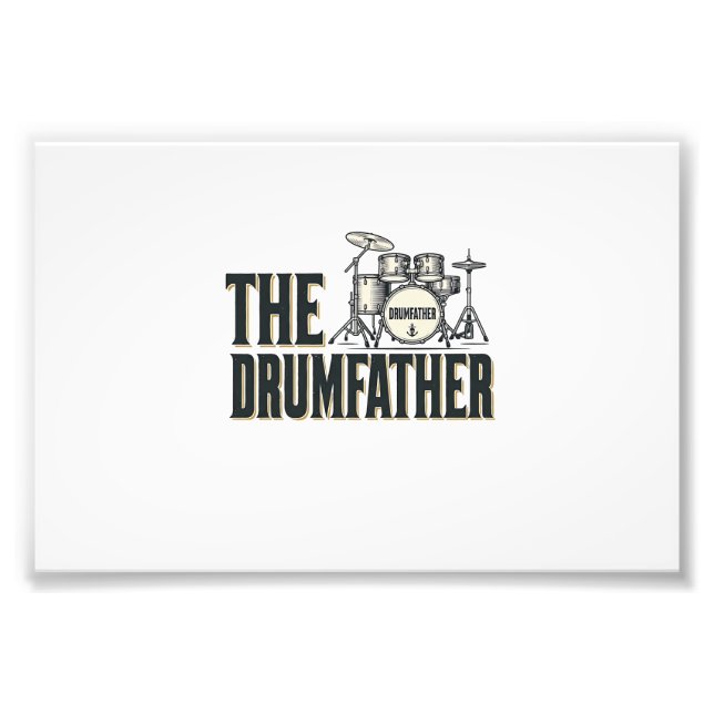 Impression Photo Conception vectorielle de citation de batteur Drum (Devant)