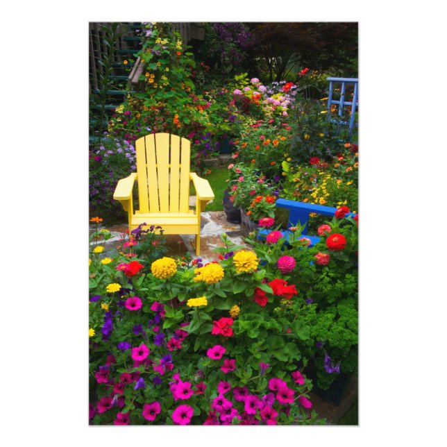 Impression Photo conceptions de jardin dans notre jardin Sammamish, (Devant)