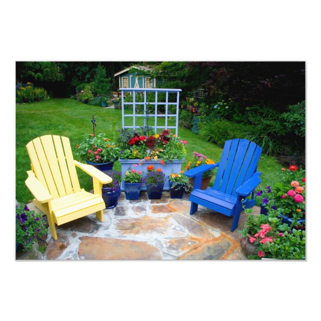 Impression Photo conceptions de jardin dans notre Jardin Sammamish, (Devant)