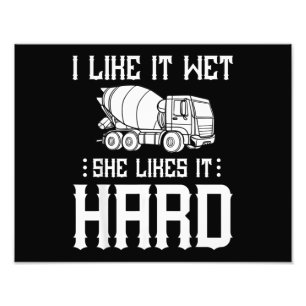 Impression Photo Concret Finisher Travailleur Cement Mixer Conducte