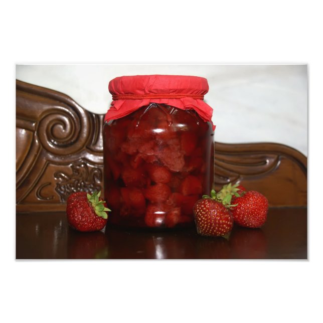 Impression Photo confiture de fraise (Devant)