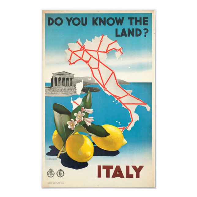 Impression Photo Connais-Tu Le Pays ? Italie Imprimé (Devant)