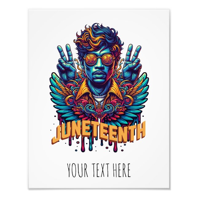 Impression Photo Cool Junetten Black History Mois Angel Freedom (Devant)