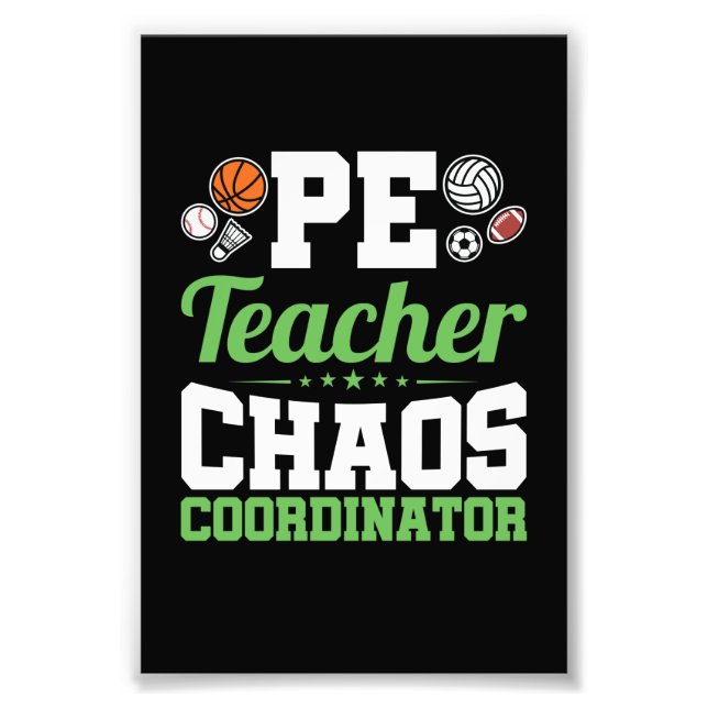 Impression Photo Coordinateur PE Teacher Chaos (Devant)