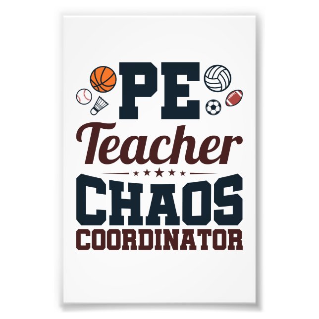 Impression Photo Coordinateur PE Teacher Chaos (Devant)