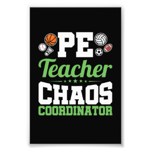 Impression Photo Coordonnateur de chaos professeur d'EPS