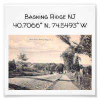 Coordonnée de la carte NJ de Basking Ridge 1906 St