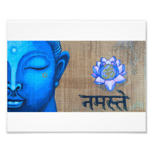Impression Photo Copie bleue de Bouddha