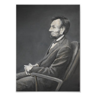 Impression Photo Copie d'art de portrait d'Abraham Lincoln