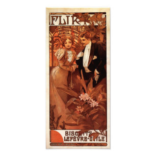 Impression Photo Copie de flirt d'Alphonse Mucha