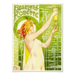 Impression Photo Copie de Robette d'absinthe d'Alphonse Mucha