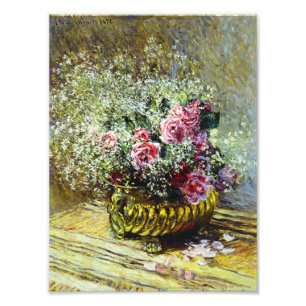 Impression Photo Copie de roses de Monet