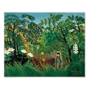 Impression Photo Copie exotique de paysage de Henri Rousseau