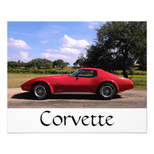 Impression Photo Copie rouge de Corvette
