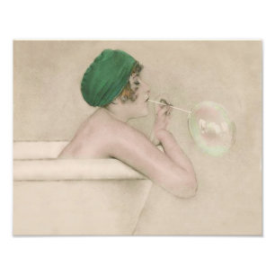 Impression Photo Copie vintage de "bulles" de Raphael Kirchner 1916