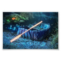 Coracle gallois enchanté - Art bioluminescent