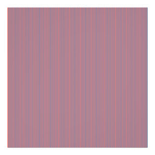 Impression Photo Corail Vivant Et Motif À Rayures Pınstripe Bleu Pa