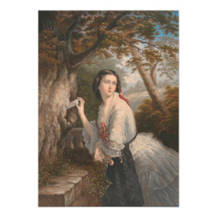 Impression Photo Corresponde secrète : Note de fille à l'amour inte