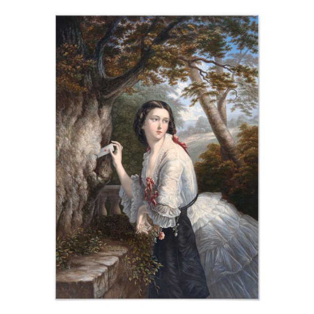 Impression Photo Corresponde secrète : Note de fille à l'amour inte (Devant)