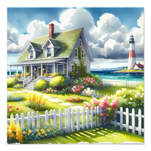 Impression Photo Cottage avec vue sur le phare