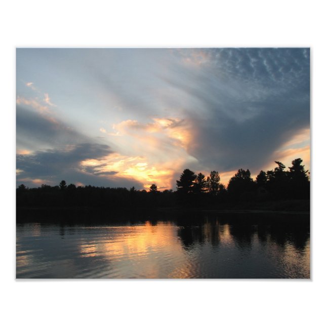 Impression Photo coucher de soleil (Devant)
