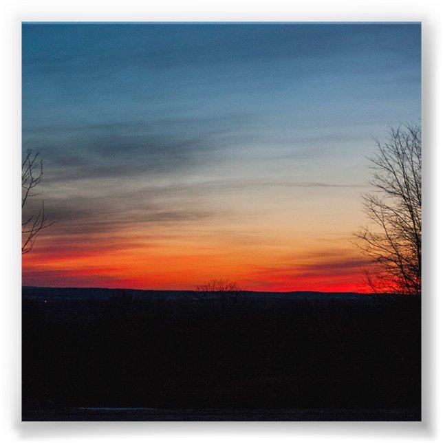 Impression Photo "Coucher de soleil à Broadalbin" par Shawn Tomlins (Devant)
