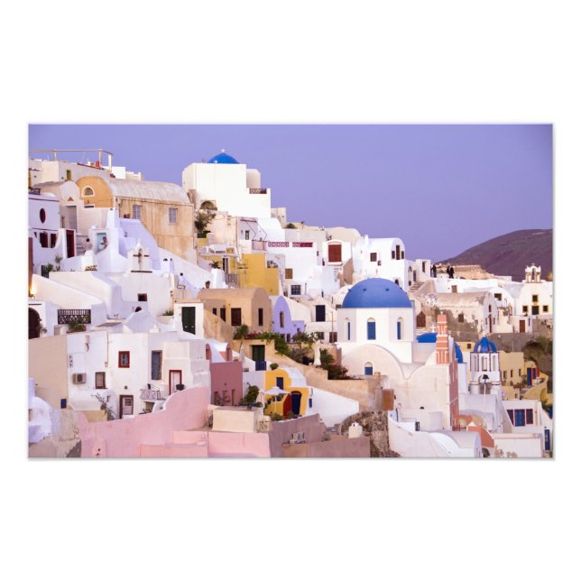 Impression Photo Coucher de soleil à Oil, Santorin 2 (Devant)