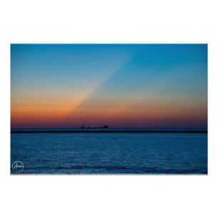 Impression Photo Coucher de soleil au ciel vibrant