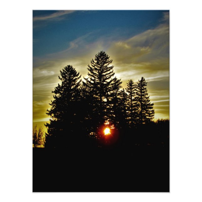 Impression Photo "Coucher de soleil au fromage au beurre" (Devant)