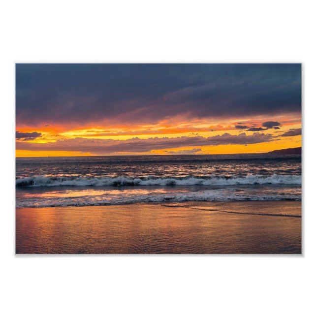 Impression Photo Coucher de soleil de pointe - Marina Del Rey, Cali (Devant)