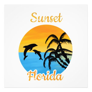 Impression Photo Coucher de soleil mignon en Floride