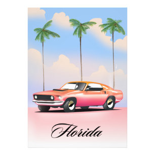 Impression Photo Coucher de soleil rose Floride