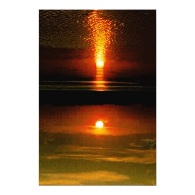 Impression Photo                            Coucher de soleil sur l (Devant)