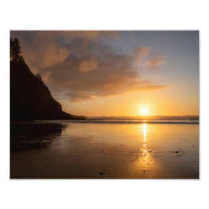 Impression Photo Coucher de soleil sur la côte de l'Oregon
