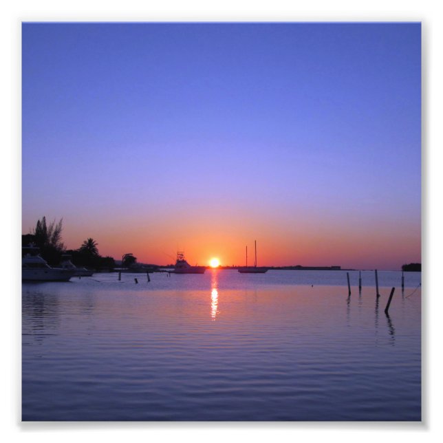 IMPRESSION PHOTO COUCHER DE SOLEIL SUR LA JAMAÏQUE (Devant)