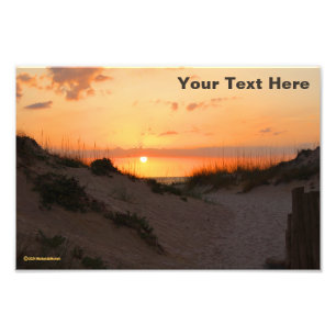 Impression Photo Coucher de soleil sur la plage de Floride