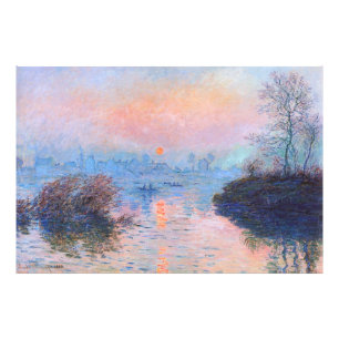 Impression Photo Coucher de soleil sur la Seine Claude Monet