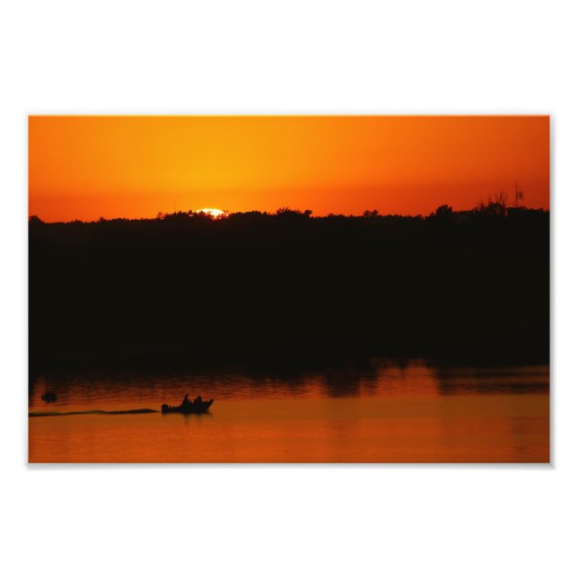 Impression Photo Coucher de soleil sur le lac Bemidji (Devant)