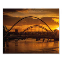 Coucher de soleil sur le Tyne